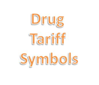 Drug tariff symbols.JPG